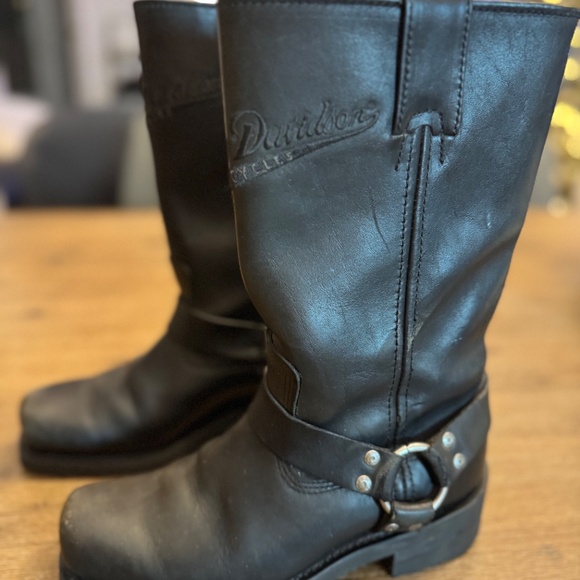 Harley-Davidson Women's El Paso Leather Harness Boots Size 7 Dark Brown/Black - Picture 2 of 11